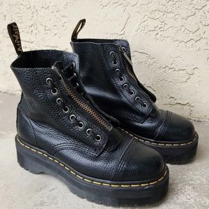 Dr. Martens Sinclair Milled Nappa Leather Platform Boots US8 / UK6 / EUR39